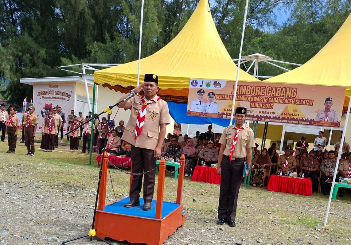 Wakil Bupati Baital Mukadis Buka Jambore Pramuka Tingkat SLTP di Bumi Perkemahan Aceh Selatan